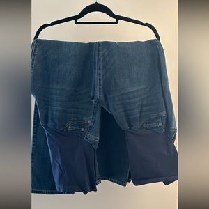 Indigo maternity jeans 2 pairs size Large